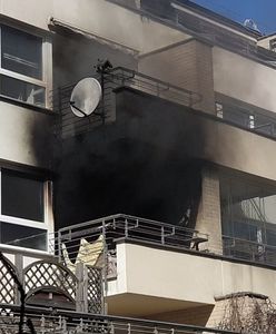 Pożar w mieszkaniu na Mokotowie. "To był potężny wybuch"