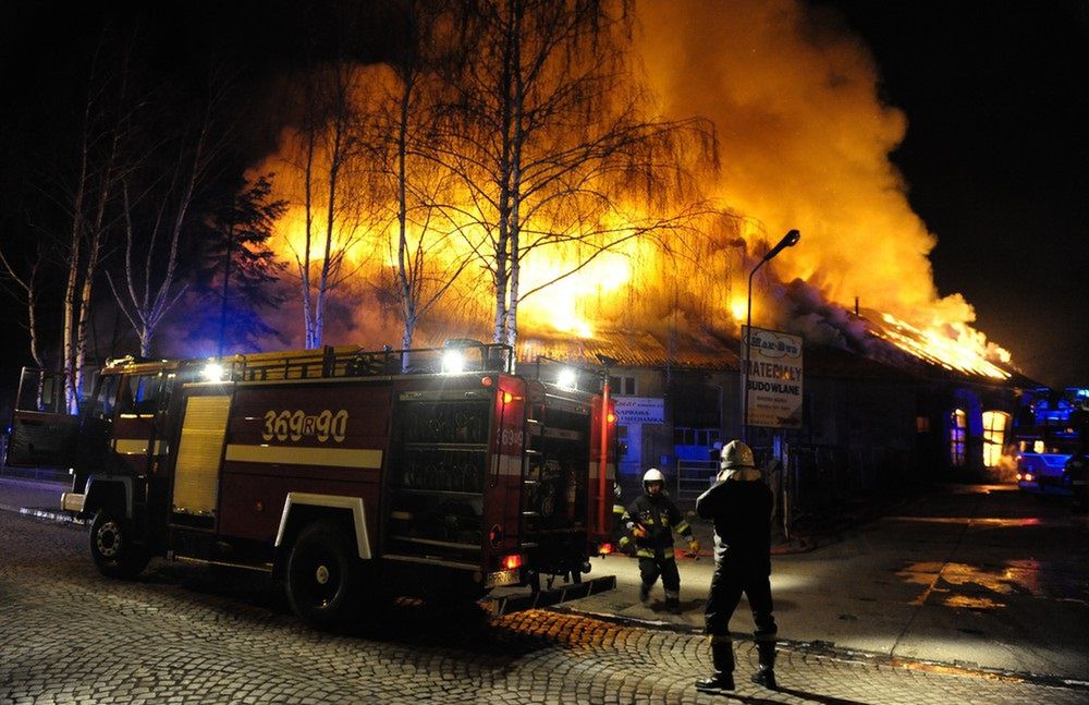 Wielki pożar w Przemyślu. W akcji aż 40 strażaków