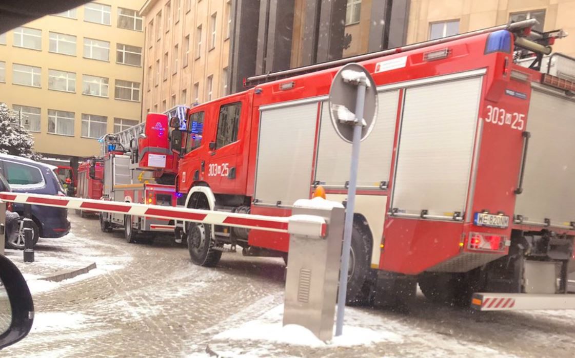 Straż pożarna przed Kancelarią Prezydenta. Znamy przyczynę interwencji