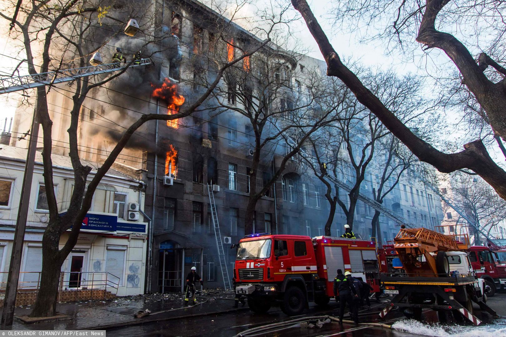 Ukraina. Pożar szkoły w Odessie. Ogłoszono żałobę narodową