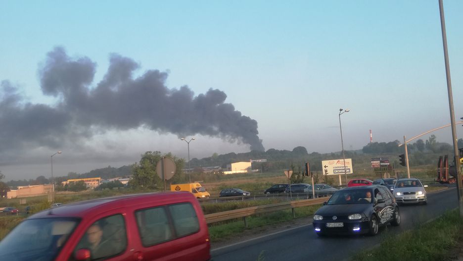 Pożar w Radzionkowie 