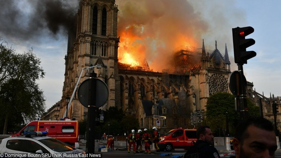 Pożar katedry Notre Dame w Paryżu