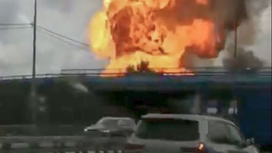 Rosja. Ogromny pożar w elektrowni pod Moskwą