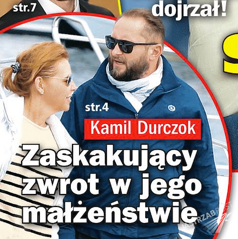 Kamil Durczok i Marianna Dufek na plaży w Sopocie. Zdjęcia paparazzi w Życiu na gorąco