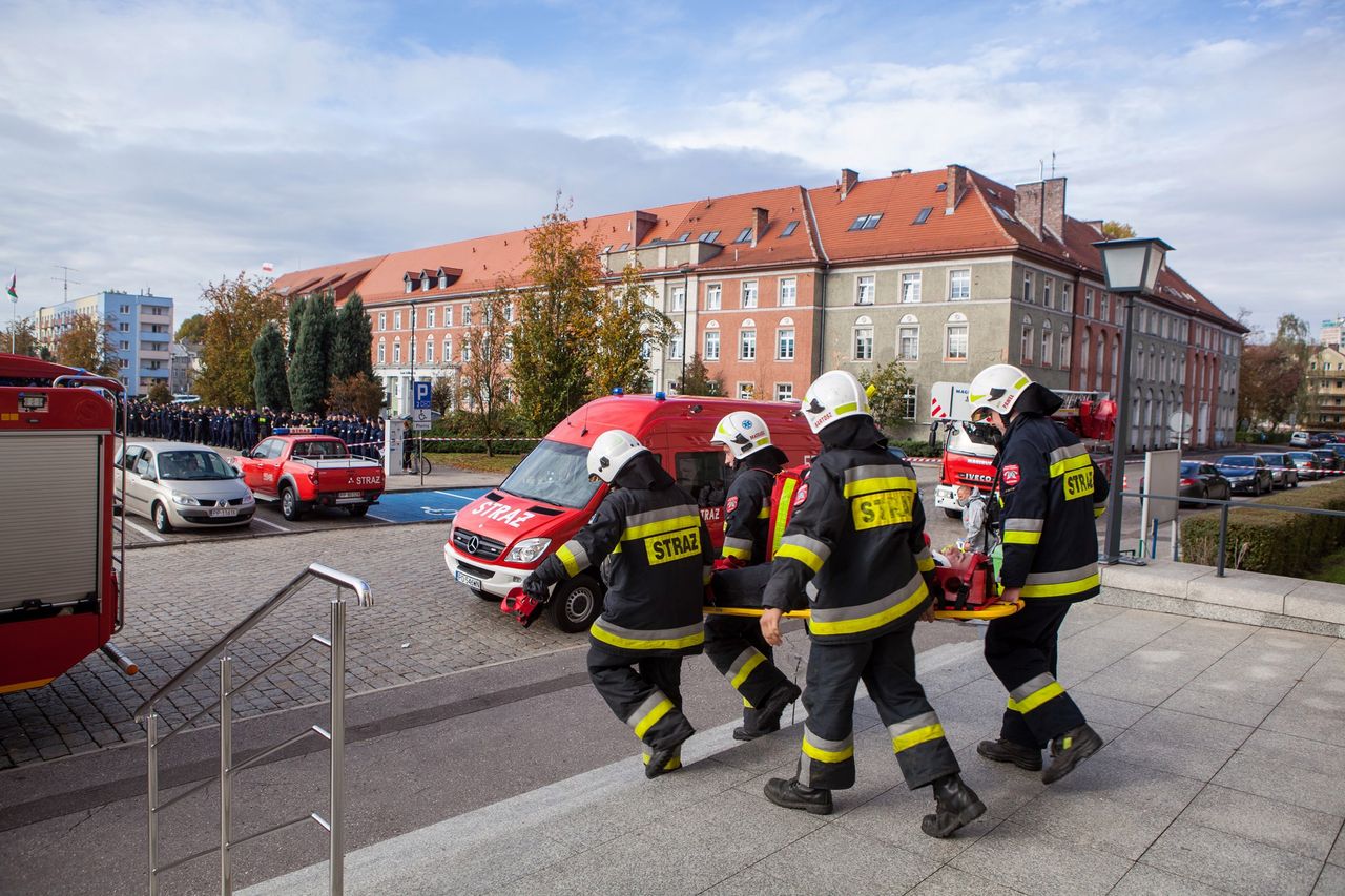 Ewakuacja w centrum miasta