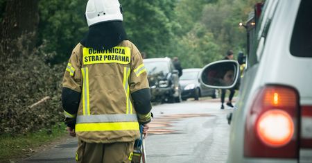 Zderzenie dwóch VW na trasie Dźwierszno Małe – Topola