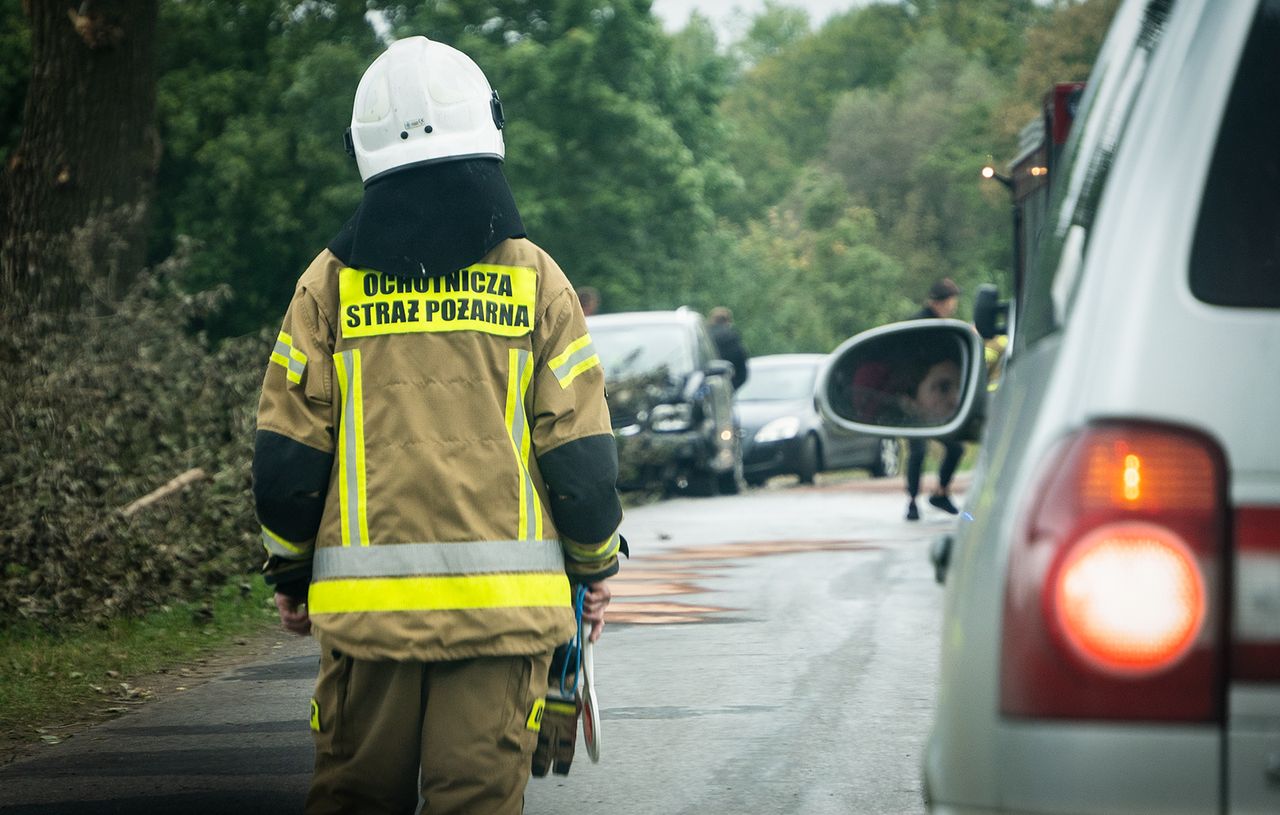 Zderzenie dwóch VW na trasie Dźwierszno Małe – Topola