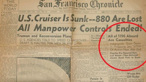 Notatka prasowa nt. USS Indianapolis