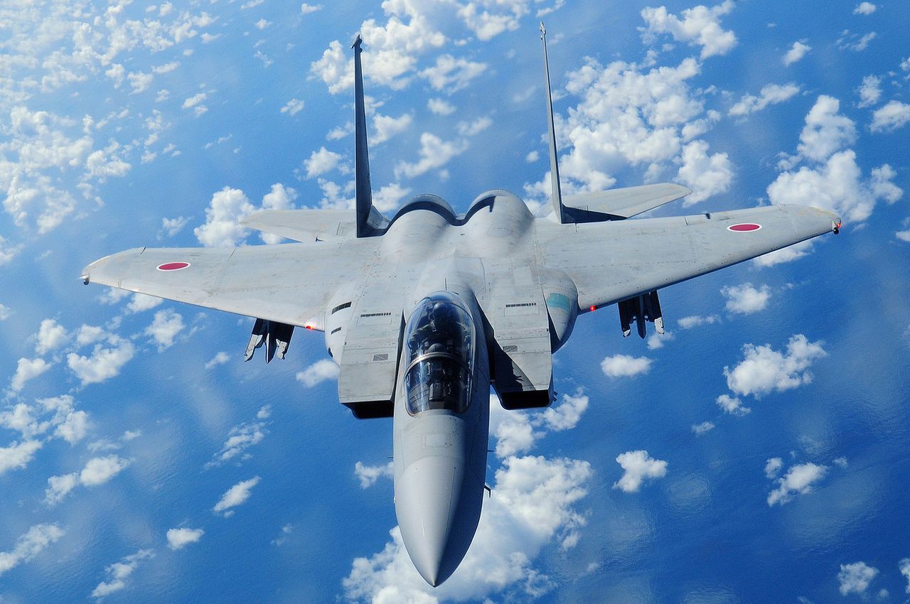 Samolot F-15 nad Polską [WIDEO]