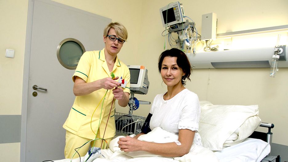 Anna Popek w szpitalu