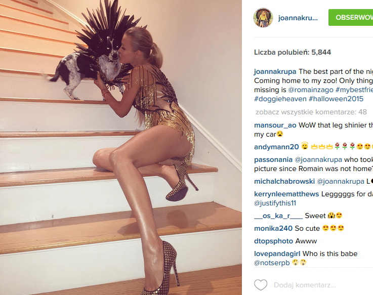 Strój Joanny Krupy na Halloween