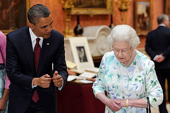 Elżbieta II wydała bankiet na cześć Baracka Obamy