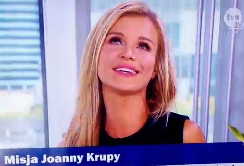 Joanna Krupa też zrobiła splasha w "Dzień Dobry TVN"! Wszystko nagrał Dawid Woliński [wideo]