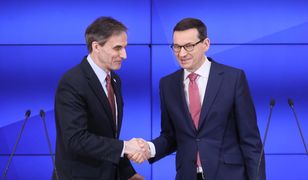 Konferencja Mateusza Morawieckiego i Paula Jonesa. "Budowa ścisłych relacji z USA dzieje się na naszych oczach"