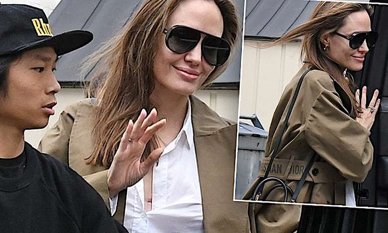Angelina Jolie i Pax Jolie-Pitt na zakupach