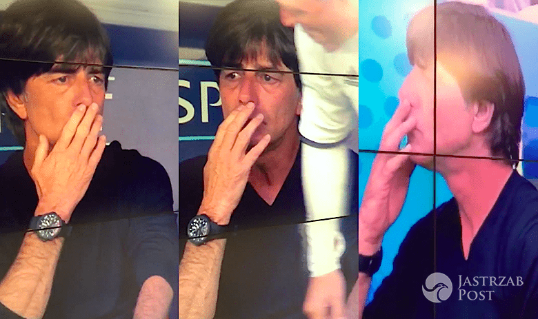 Joachim Loew zaliczył kolejną niesmaczną wpadkę na EURO 2016. Tym razem sprawdzał zapach... Fuj! [WIDEO]