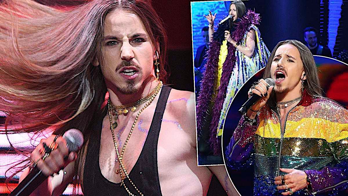 Michał Szpak w Sopocie zakasował wszystkie gwiazdy! Przebierał się kilka razy! Jego kolorowy płaszcz przejdzie do historii! [WIDEO]