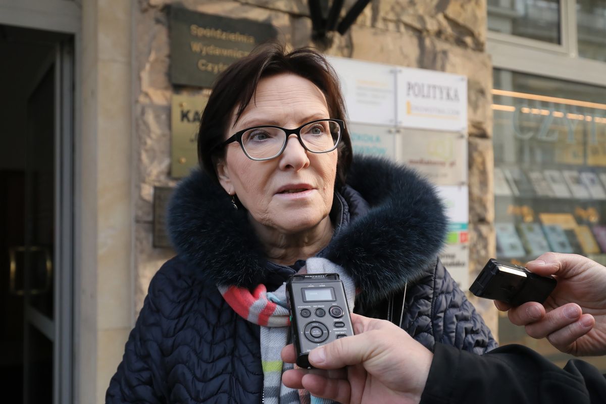 Ewa Kopacz: trzymam kciuki za ministra zdrowia