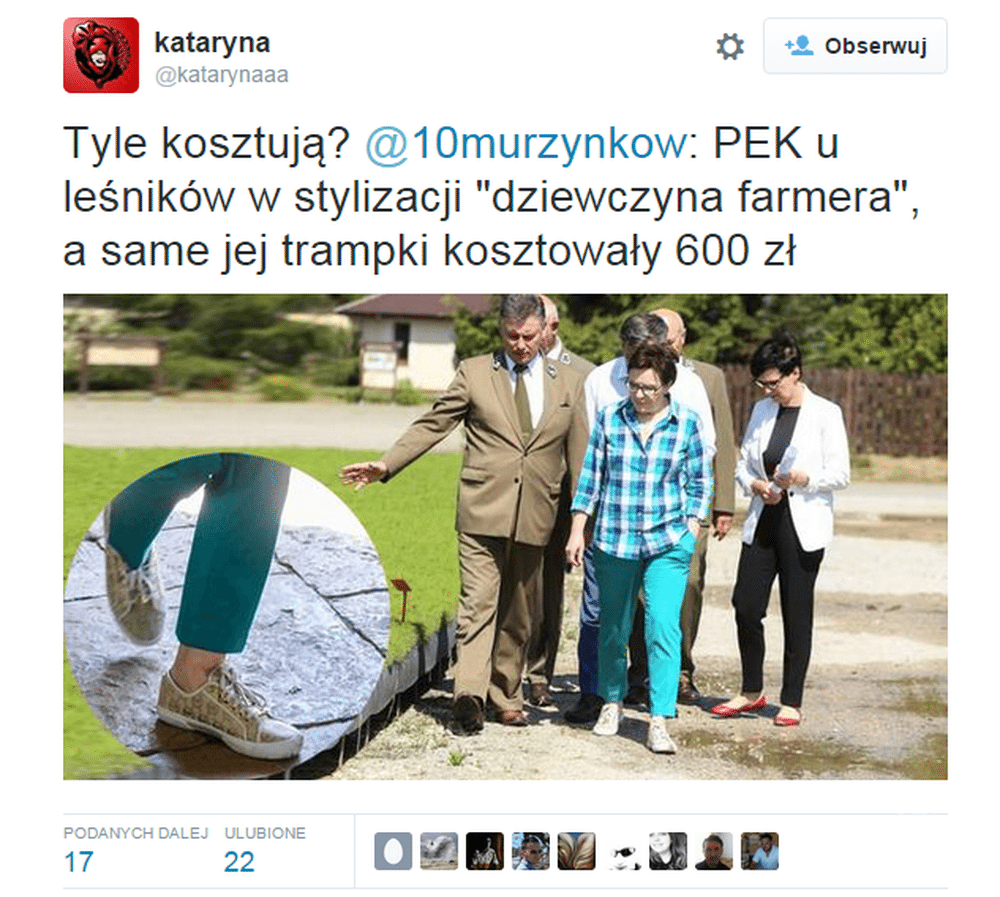 Trampki Ewy Kopacz