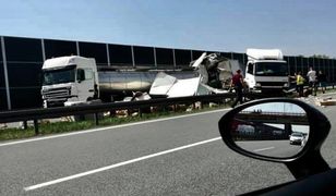 Tragiczny wypadek na A4. Zderzyło się kilka ciężarówek