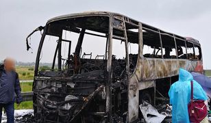 Wypadek na A4. Autobus spłonął w Łące k. Rzeszowa