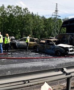 Wypadek na A6 pod Szczecinem. Bohater z Ukrainy wyciągał ludzi z płonących aut. Miał tylko gaśnicę i baniak z wodą
