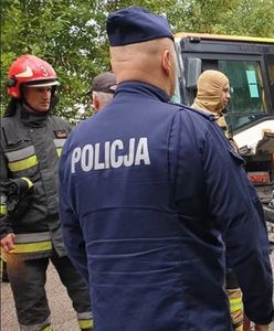 Podlasie. Autobus szkolny zderzył się z autem dostawczym. Nie żyje kierowca