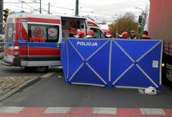 Korki po wypadku w Poznaniu. Pieszy zginął pod tirem
