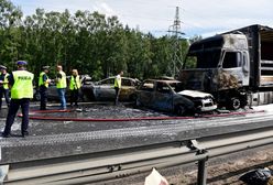 Wypadek na A6 pod Szczecinem. Bohater z Ukrainy wyciągał ludzi z płonących aut. Miał tylko gaśnicę i baniak z wodą
