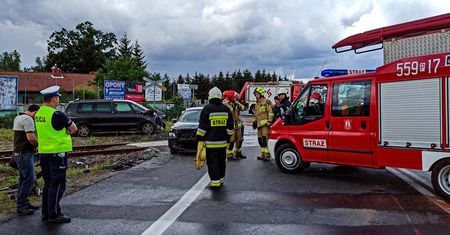 Czołówka na DK11 w Ługach Ujskich