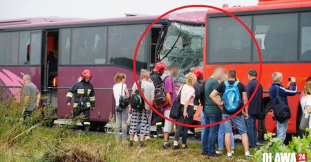 Dolny Śląsk. Zderzenie dwóch autokarów koło Oławy, wiele osób poszkodowanych