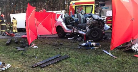 Stryszek: Tragiczny wypadek. Droga zablokowana
