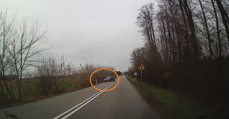 Łódzkie. Jeleń wyskoczył pod koła auta. Fiat dachował 
