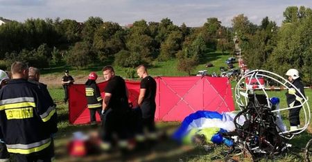 Tragiczny wypadek na motolotni. Wstępnie ustalono przyczynę