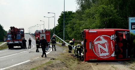 38 osób rannych w wypadku. Zarzuty dla kierowcy