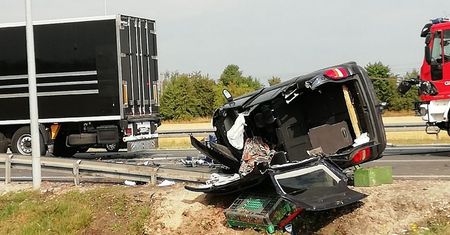 Pabianice. Koszmarny wypadek przy węźle S14