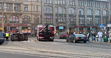 Wypadek w centrum Wrocławia