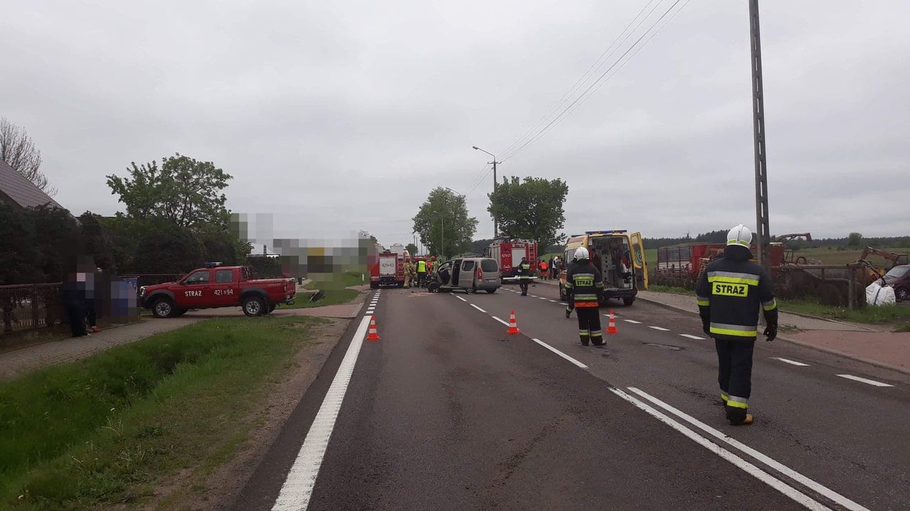 Podlasie. Wypadek autobusu, 9 osób rannych. Wśród nich dzieci