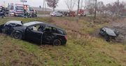 Niedzielny wypadek na DK 10