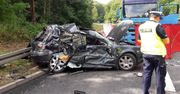 Tragedia pod Czarnkowem w Wielkopolsce. 27-latek wjechał golfem wprost przed tira