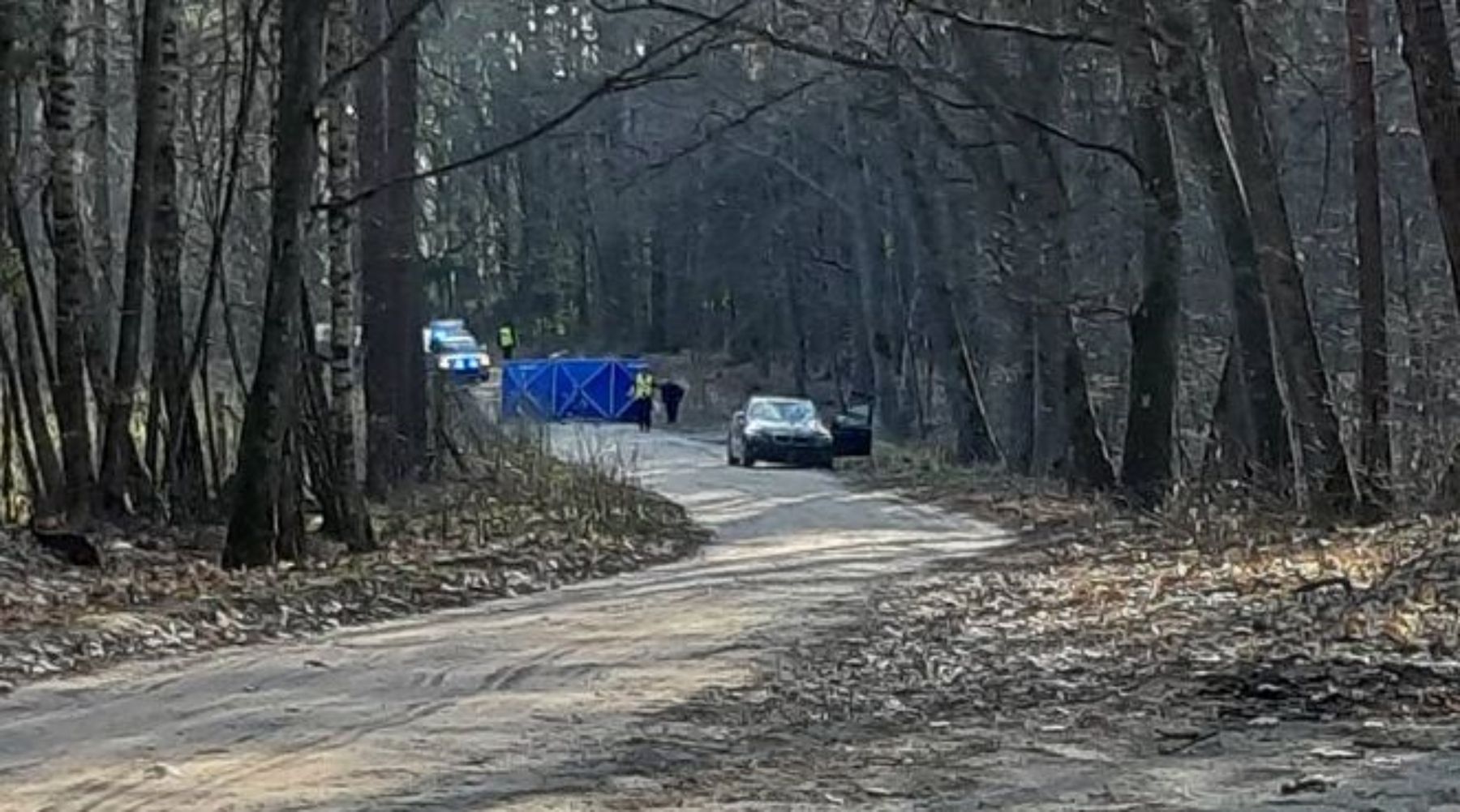 Policja ścigała motocyklistę w lesie pod Olsztynem