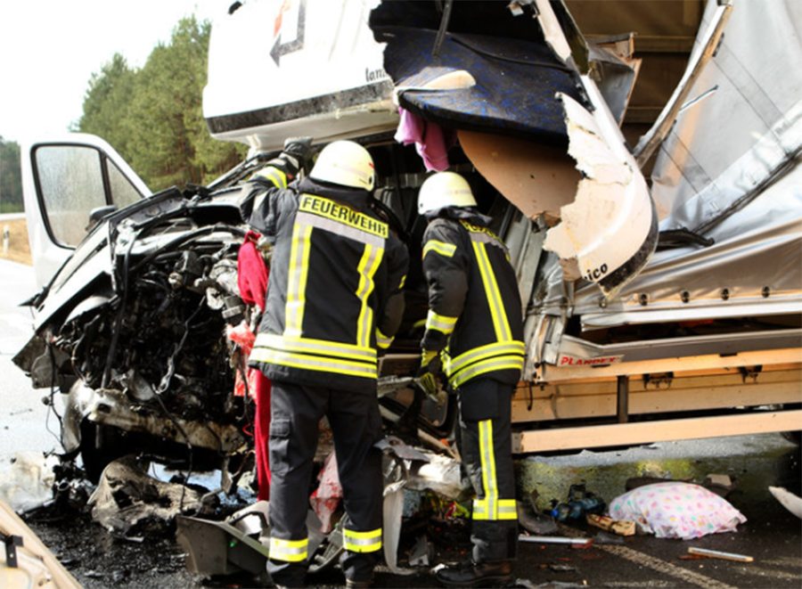 Wypadek polskiego kierowcy w Niemczech. Śmierć na miejscu