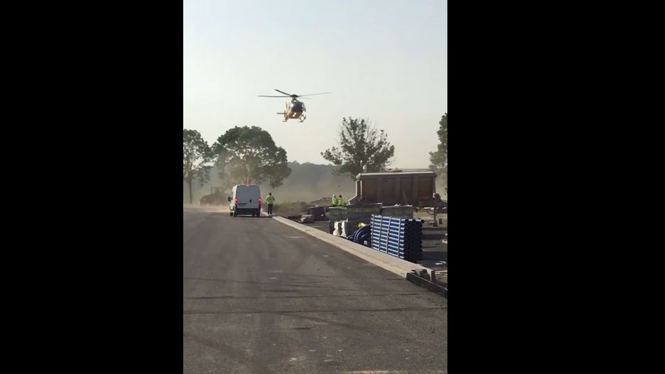 46-letniego mężczyznę przetransportowano do szpitala