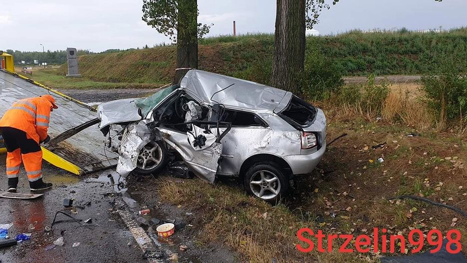Do wypadku doszło w Strzelinie na drodze wojewódzkiej nr 395
