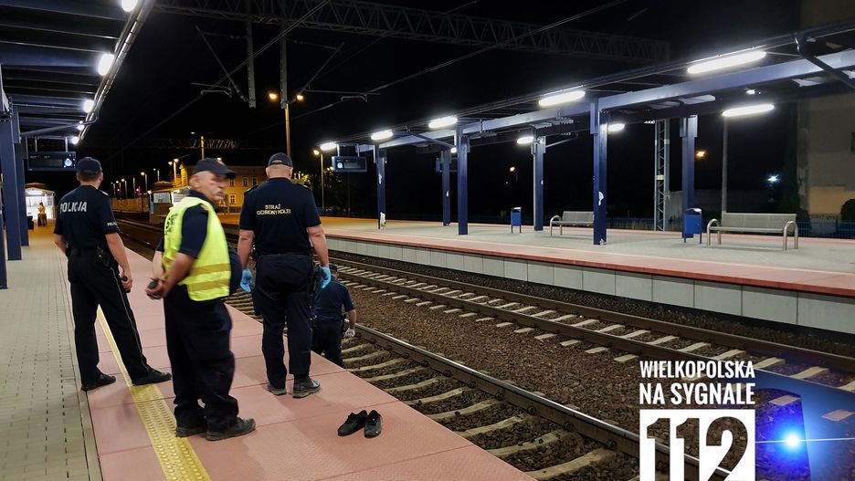 Wypadek na dworcu kolejowym w Czempiniu w Wielkopolsce