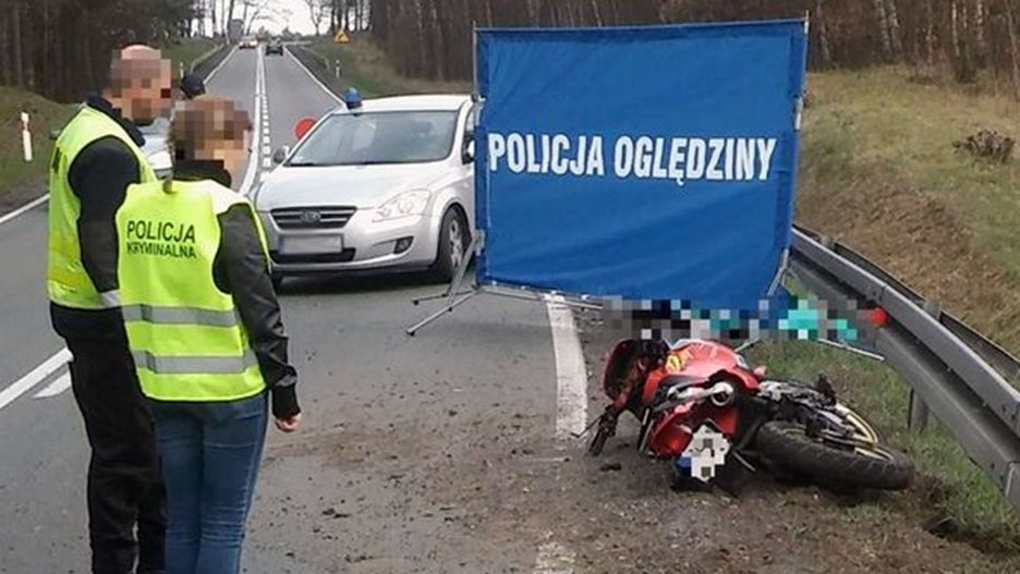 Motocyklista zmarł w szpitalu kilka godzin po wypadku