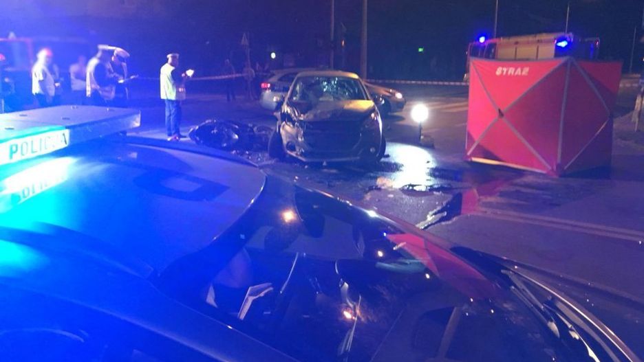 Śmiertelny wypadek w Rakowie. Nie żyje kierowca skutera