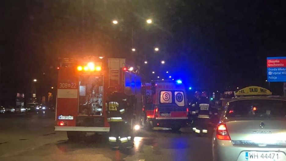 Na miejscu wypadku pracuje policja