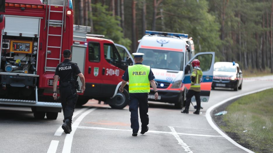 Na miejscu wypadku pracowała policja