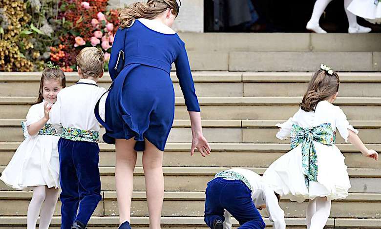 UPS… Cały świat zobaczył bieliznę nastoletniej księżniczki! Spektakularna wpadka na ślubie Eugenii [WIDEO]